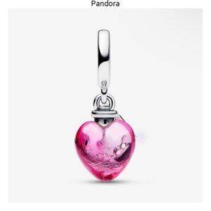 Pandora Authentic Pandora Love Potion Murano Glass Heart Dangle Charm